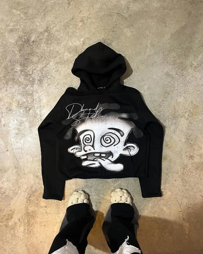 All Top Quality Personality Simple Design Zip Up Hooded Jackets Niche Fashion.