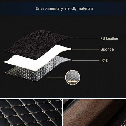 5Pcs Car Floor Mats Leather, Protector pads Universal