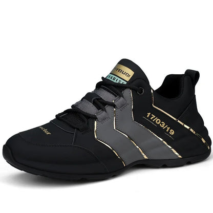 Artificial Leather Men Causal Shoes Male Spring Men Casual Light Shoes Sneakers Lac-up Flats Breathable Outdoors Sapato