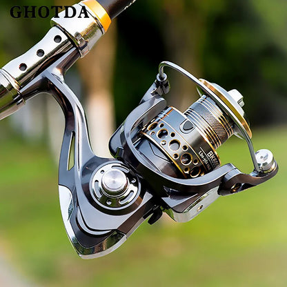 Lightweight Spinning Reel 2000 3000 4000 5000 6000 7000 Coil 5.2:1 Lure Fishing Reels.