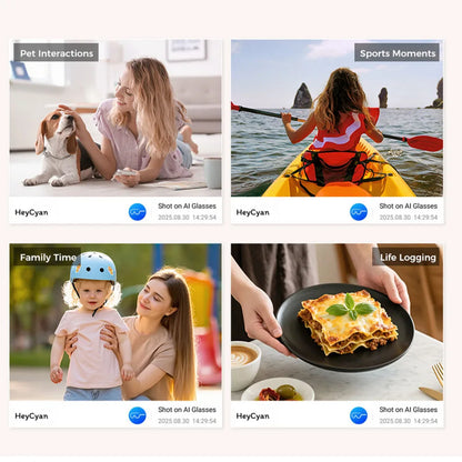 M02 AI Smart Glasses 8MP Camera, Video Recording,100+Languages Translation Sunglasses, Bluetooth Call, Music Play, with Charging Box.