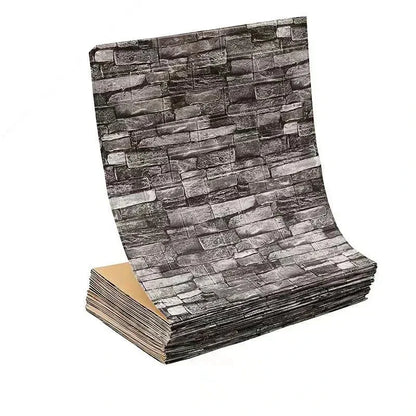 3D Self-Adhesive Wallpaper, 70cm*1/5/10m , Waterproof Brick Wall,  Living Room, Bedroom, Children's Room Home Decor