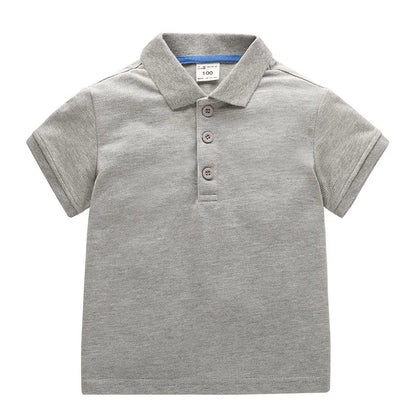 Kids Boys Solid Color Cotton Polo Shirts 2025. Tops Tee Girls Baby Lapel  Shirt Age 1-10T