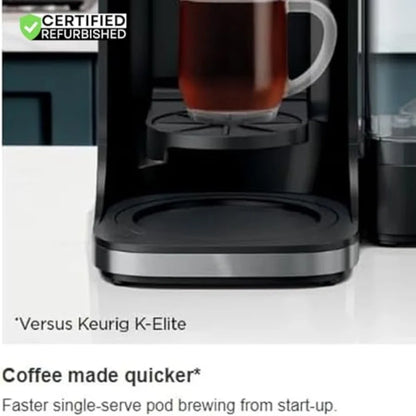 Dual Brew Hot, Iced Coffee Maker, for Home and Office Use, with Advanced Temperature Control.
