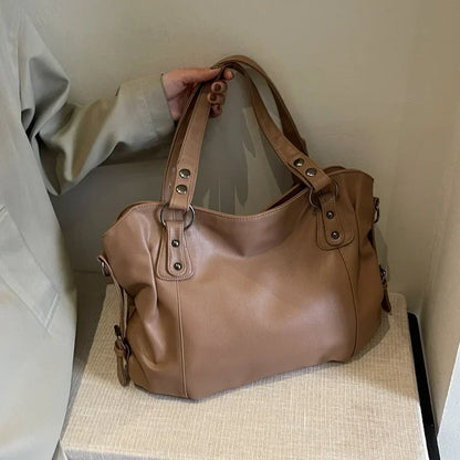 Soft Interior Compartment Shoulder Bags, 2026 High Quality Contrasting Colors Bags for Women.