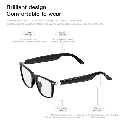 New smart glasses, with auto-dimming lenses, built-in microphone and speaker, HD voice calls and HIFI sound quality.