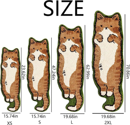 VIKAMA Cartoon Cat Patterned Carpet Home Decor Non-Slip And Dirt-Proof.