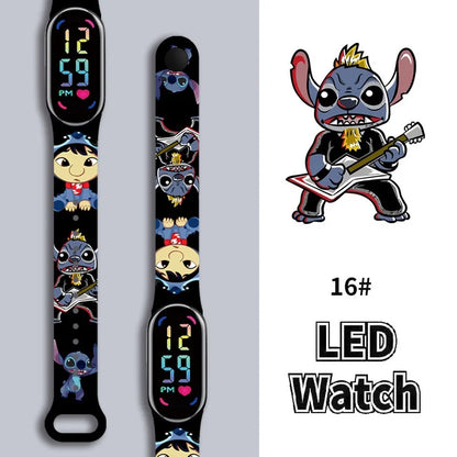Stitch Children Watches Girls Waterproof Sport ,Touch Screen Watch Digital Clock Bracelet Gifts.