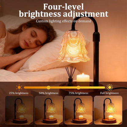 Candle Warmer Lamp with Timer 4 Speed Dimmable, Height Adjustable Base, New Home Decor.