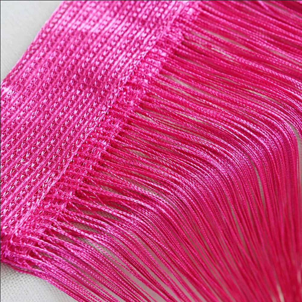 50cm X 200cm Thread Curtains Screen Ribbon String Divider Blind.