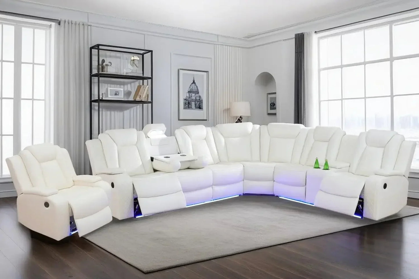 hot-sale products Best Seller Hot salesLiving Room Furniture Reclining Sectional Sofa, Living Room Power Recliner Adjustable Sof