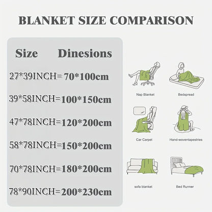 1pc Jacquard Sherpa Weighted Blanket, 8lbs for Adults- Soft, Warm, and Thickened Blanket Cozy Soft.
