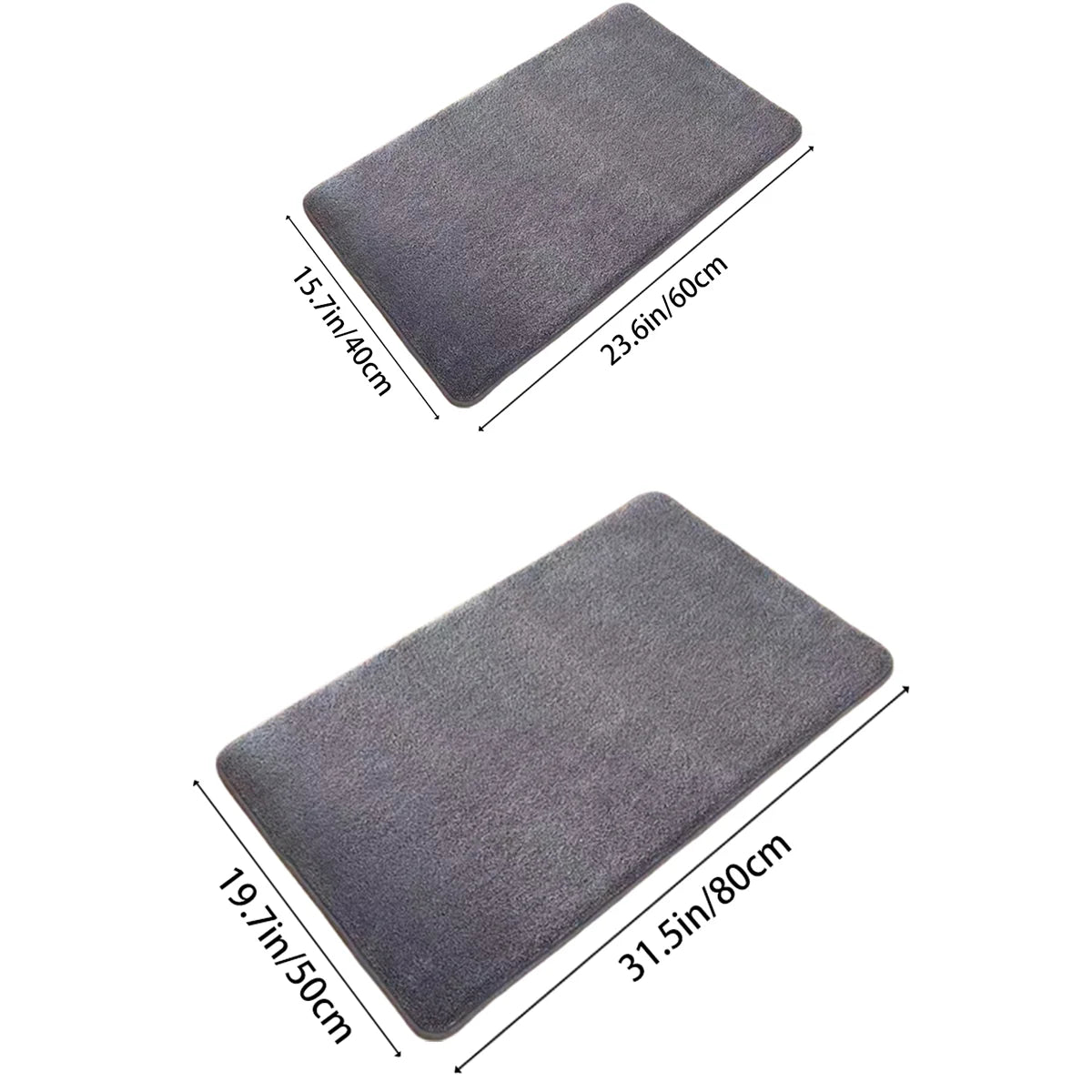 Super absorbent floor mat, anti slip coral velvet door mat