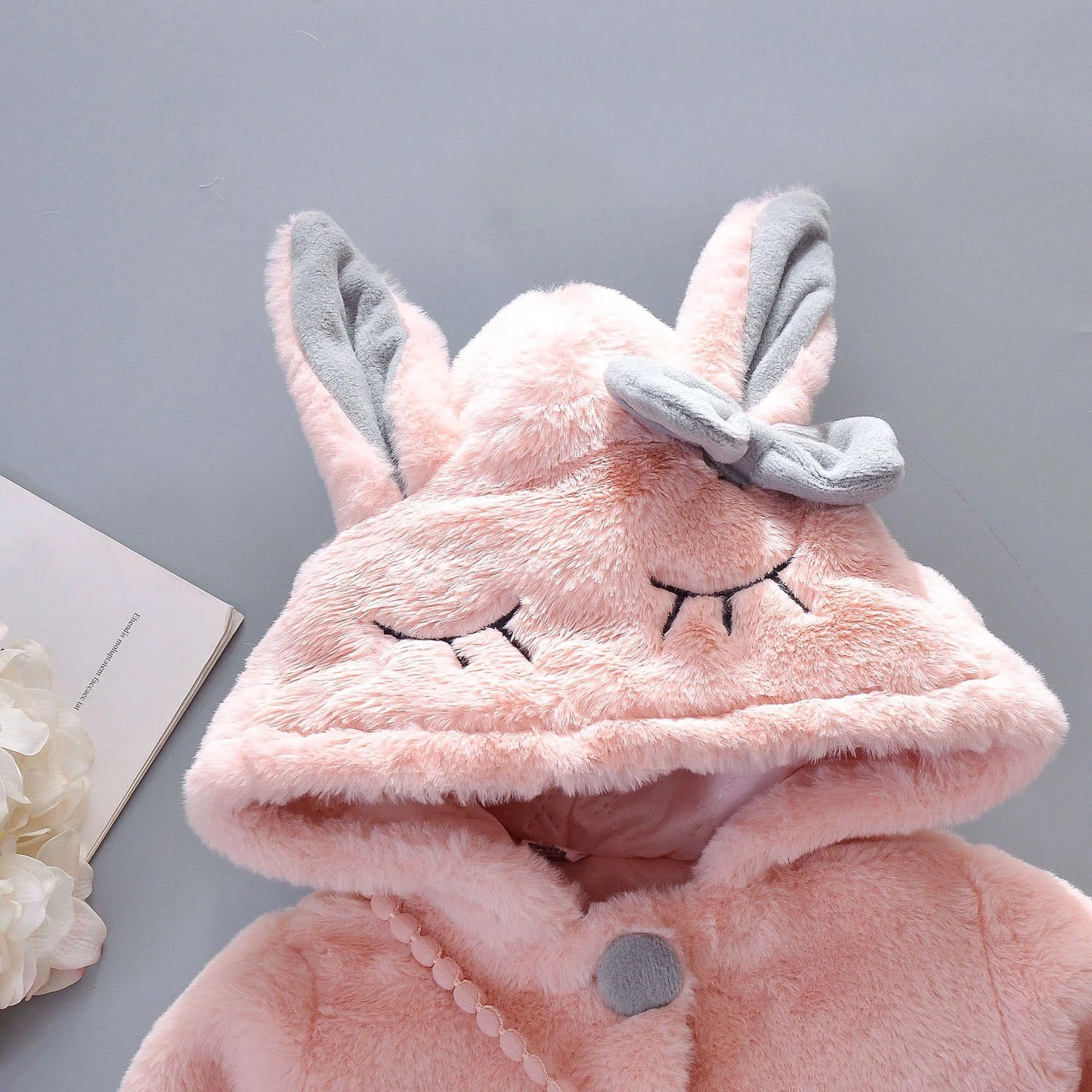 Winter Baby Girl Coat Cute Crossbody Bag  (0-3 Years Old)
