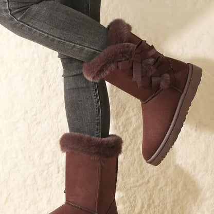 Classic Plush Boots Wool Warm Winter Cotton Shoes.
