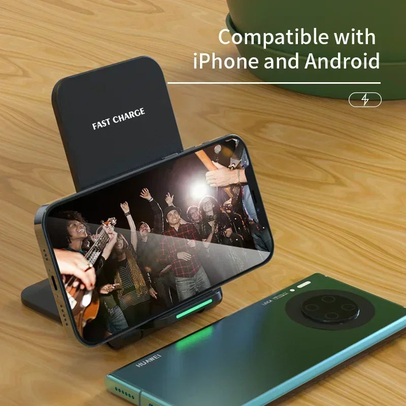 65W Wireless Charger Station Earphone, Phone, Fast Charging Charger Holder, For iPhone 16 15 14 13 Pro Max ,Samsung S24 S23 Xiaomi.