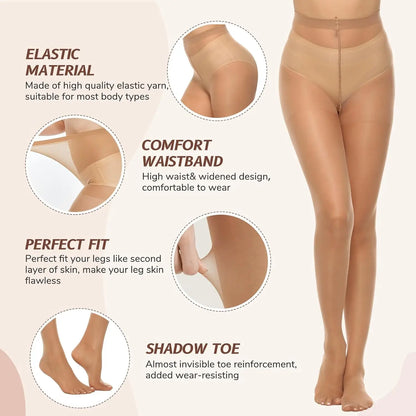 Sexy 0D Stocking Ultra Elastic Tights, Anti-scratch Stockings Women Body Shaper Pantyhose.