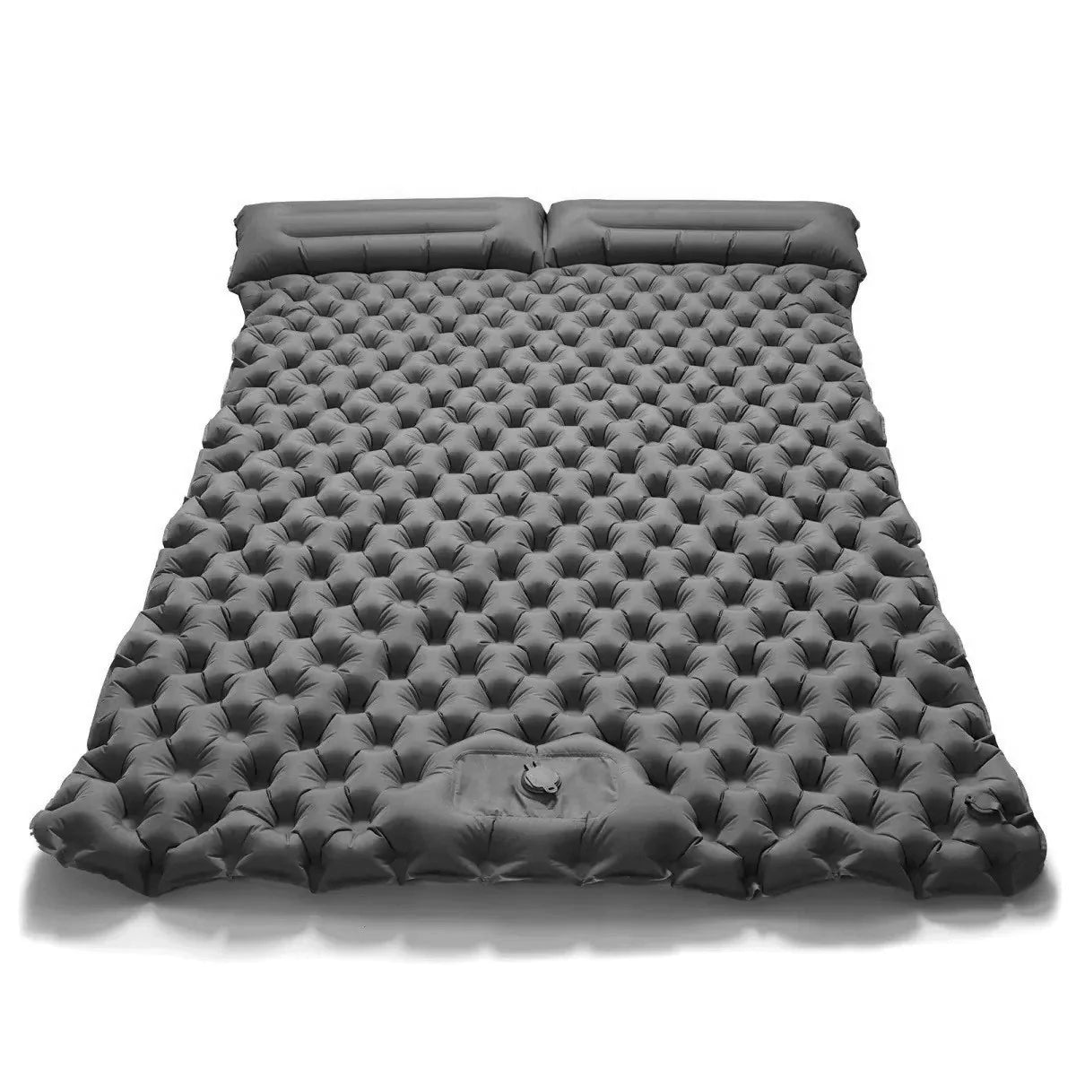 Double Air Mattress Camping Blow Up Bed w/Built-in Pump, Waterproof Portable Thickened for Outdoor Travel.
