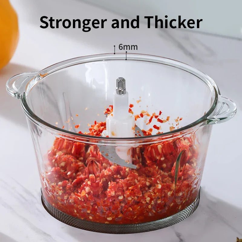 Electric Meat Grinder, 500W Food Chopper 2 Speed  Vegetable Cutter.