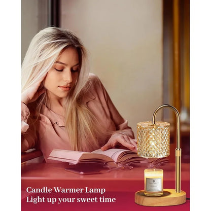 Candle Warmer Lamp with Timer, Dimmer, Adjustable Height, New Home Decor.