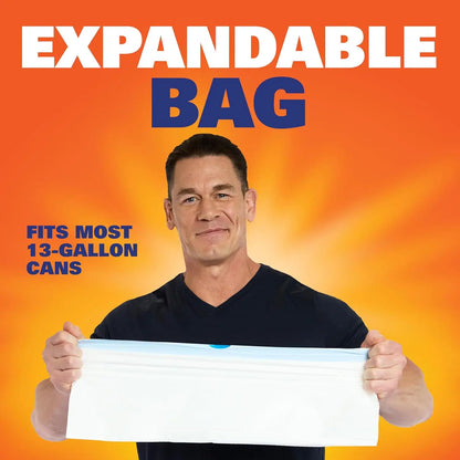 Ultra Strong 13 Gallon Kitchen Trash Bags with Drawstring Closure, Odor Control, Clean Burst Scent, 80 Count.