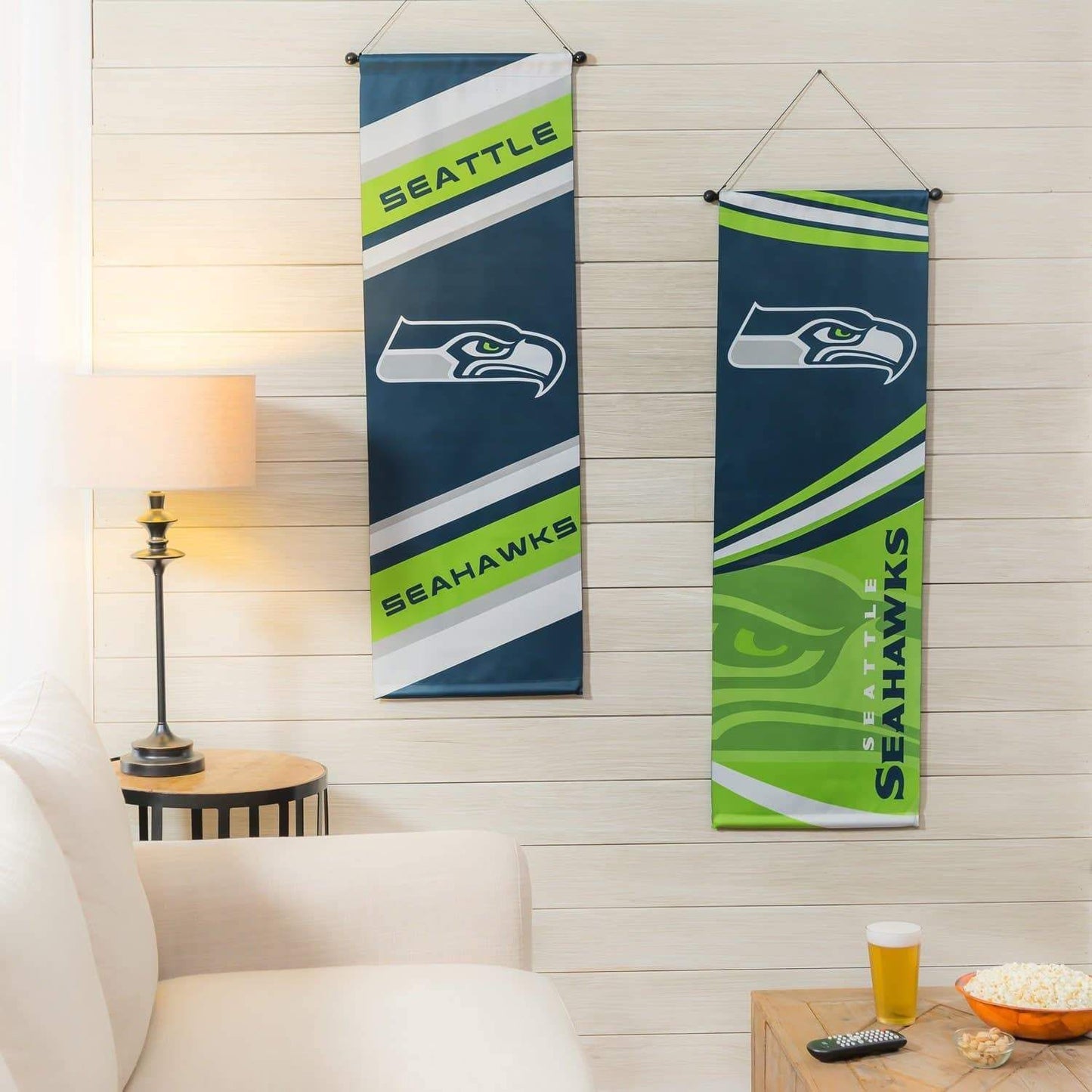 Seattle Seahawks Flag 2 Sided Wall Banner with Dowell
