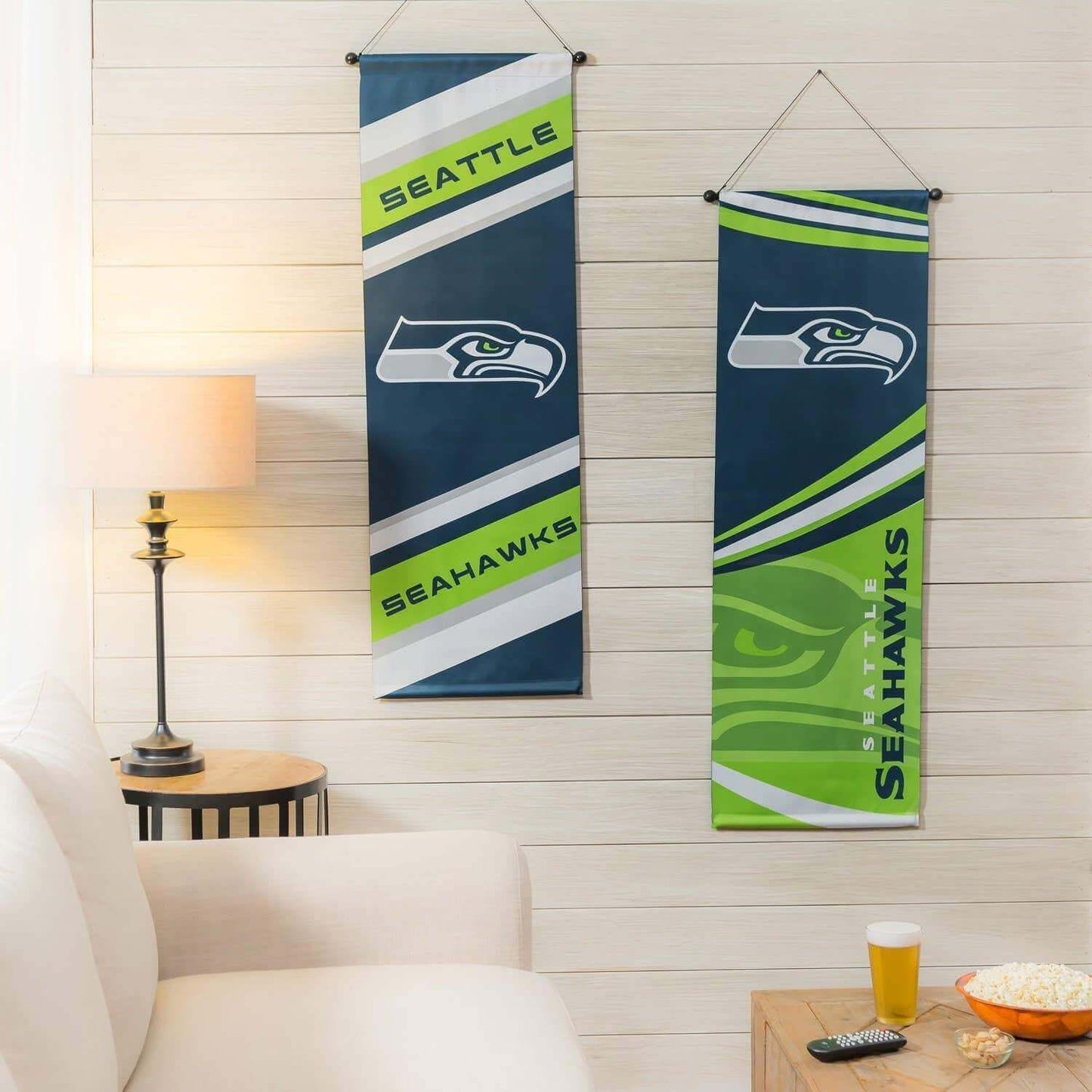 Seattle Seahawks Flag 2 Sided Wall Banner with Dowell