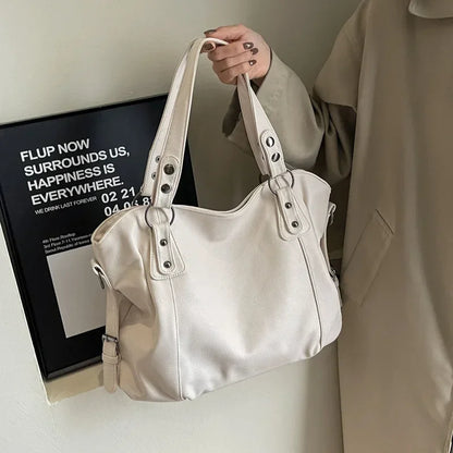 Soft Interior Compartment Shoulder Bags, 2026 High Quality Contrasting Colors Bags for Women.
