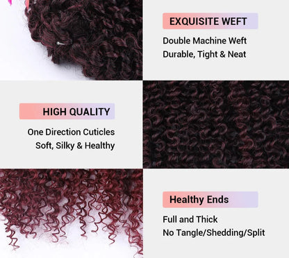 18" Magic Afro Kinky Curly Crochet Hair | Ombre Passion Twist Braids | 60 Strands/Pack | Heat Resistant