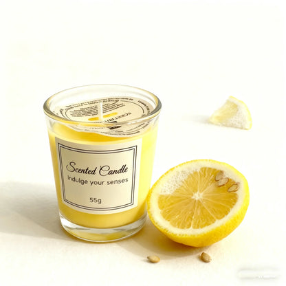Glass Cup Aromatherapy Candle, Premium Gift Box Glass Handmade, Soy Wax Smokeless.