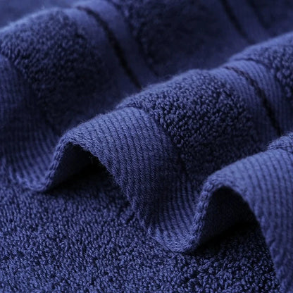 Luxurious 100%Cotton Towel Set Bunndle,Ultra Soft Blue Hand+Face+Bath Towel.