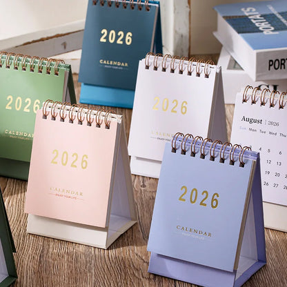 2026  Simple Calendar Small Desk Calendar Planner.