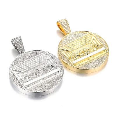 New Last Supper Pendant Chain Necklace, With 14mm Iced Out Fashion Hip Hop Men Charm Pendant.