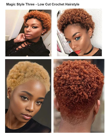 Brazilian Remy Afro Kinky Curly Bulk Hair | 50g/Pack | Dreadlock & Braid Extensions | Natural Look