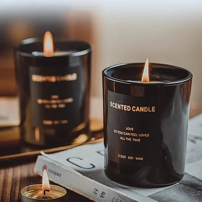 2Pcs Gift Box Set Aromatherapy Essential Oil Rattan Handmade Clear Scented Candle Lamp Companion Return Gift Fragrance Diffuser