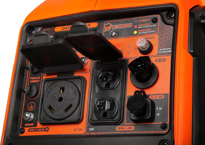 Quiet and Lightweight 3600-Watt Dual Fuel, RV-Ready Portable Inverter Generator, with Fuel Shut Off, and CO Watchdog (DF360iX).