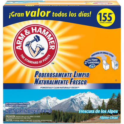 Powder Laundry Detergent,  9.56 lb, 155 Loads