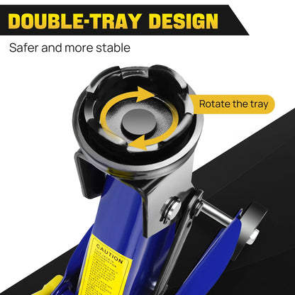 Hydraulic Trolley Floor Jack, Heavy Duty 2 Ton Low Profile Lifting for Car Van.