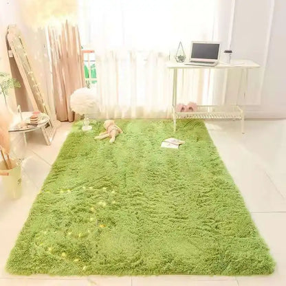 VIKAMA Tie-dyed Fluffy Carpets For Living Room Decor.