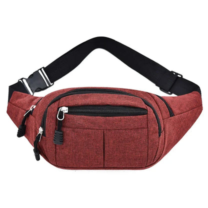 Men's Breast Package Waterproof  Sports Bag  Crossbody Banana Bag