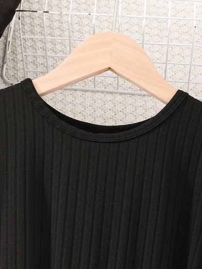 Autumn And Winter Women And Children, Casual Fashion Irregular Skirt Long Sleeved.