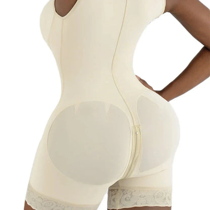 High Compression Fajas Colombian Short Girdles, With Brooches Bust For Daily And Post-Surgical Use.
