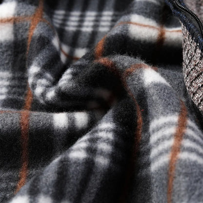 Autumn Winter Warm Cardigan Men Fleece Sweaters, Full Zip Jackets Slim Fit Luxury Brand Knitted Sweater.
