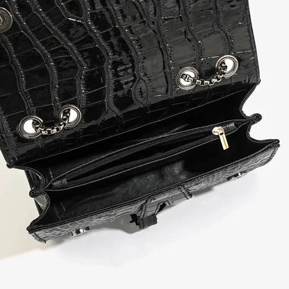Luxury Women's Handbag with Chains & Sequins | Crossbody Shoulder Messenger Bag (Brand Design, Animal Print, Casual Purses)