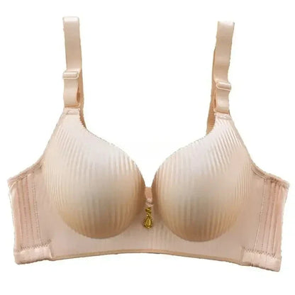 Sexy Wireless Push Up Bra, No Steel Ring Seamless Adjustable Straps.