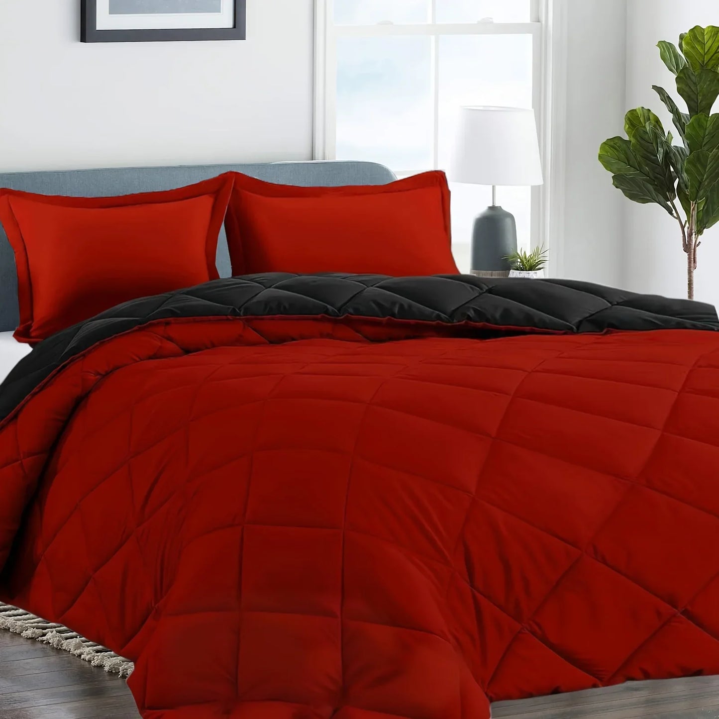 Full Size Bed Comforter Set  2/3 pcs,1 Comforter And 1/2 Pillow Shams