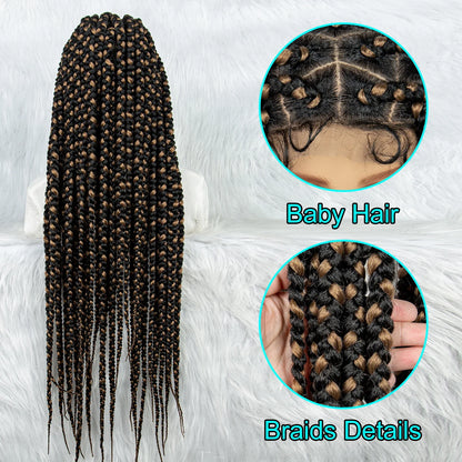 KIMA Colorful Braided Wig | Full Lace | Butterfly Locs & Dreadlocks Options