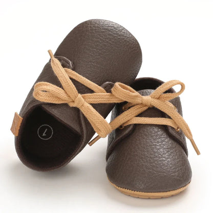 Baby Mid Top Sneakers - Classic Solid Color Casual Sneakers,  Non slip Rubber Sole, Beginner's Children's Shoes.