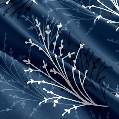 Queen Size Duvet Cover, with Flower Branch Design, High Quality Skin Friendly Quilt Cover.