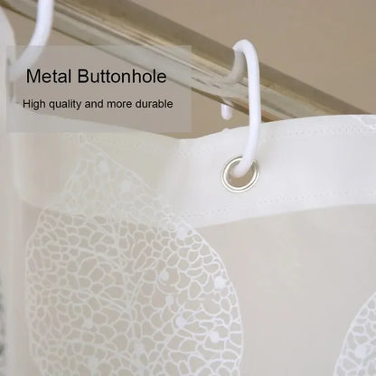 Bathroom Shower Curtains Waterproof Bath Curtain With Hooks.